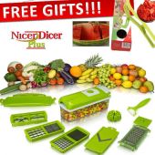 Nicer Dicer Plus Tool 12 Function With Free Gift M
